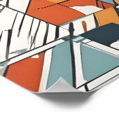 Poster Art moderne Abstrait (Coin)