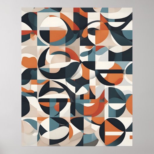 Poster Art moderne Abstrait (Devant)