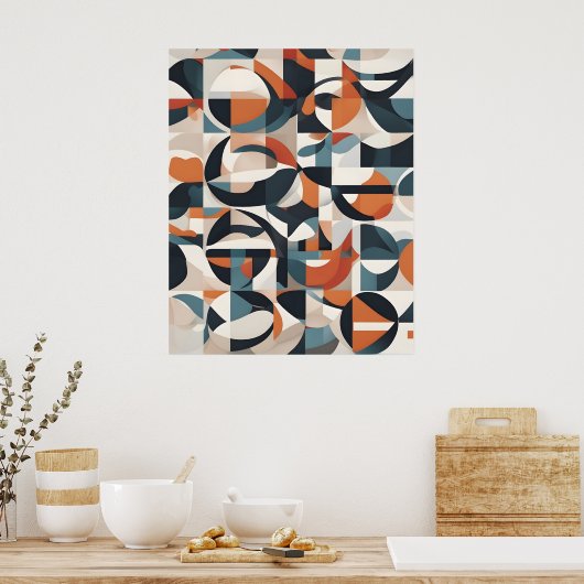 Poster Art moderne Abstrait (Cuisine)