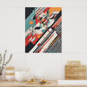 Poster Art moderne Abstrait (Cuisine)