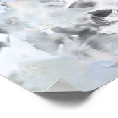 Poster Art moderne abstrait noir et blanc (Coin)