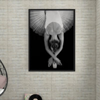 Art moderne Ballerina noir et blanc