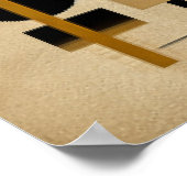 Poster Art Moderne Beige Et Noir (Coin)