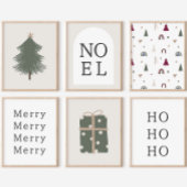 Poster Art moderne Boho Christmas Wall Art