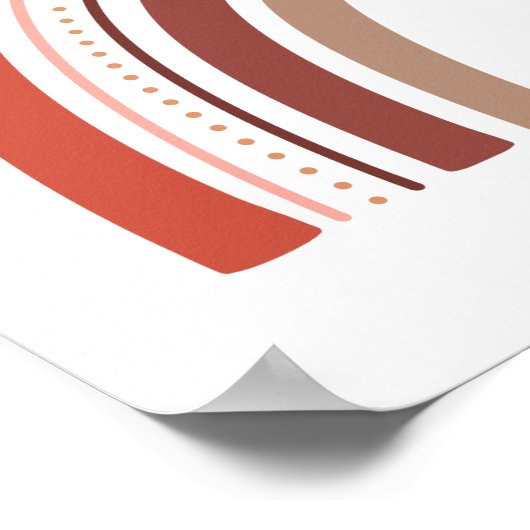 Poster Art moderne Boho Rainbow Nursery Art (Coin)