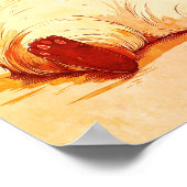 Poster art moderne chat boire (Coin)