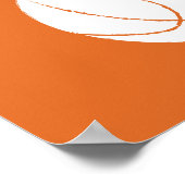 Poster Art moderne de basketball peint à la main - 1 sur (Coin)