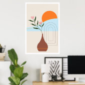 Poster Art moderne du milieu du siècle (Bureau à domicile)