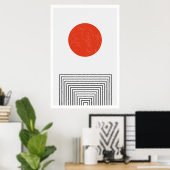 Poster Art Moderne Du Milieu Du Siècle D'Inspiration Rétr (Bureau à domicile)