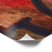 Poster Art Moderne Expressionniste Abstrait de Forêt de K (Coin)