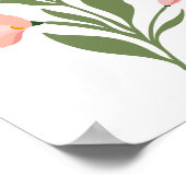 Poster Art moderne Fleur sauvage d'illustration (Coin)