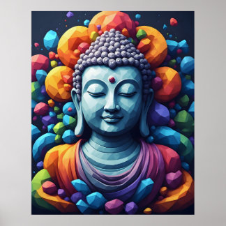 Poster Art Moderne Géométrique Multicolore - Gautam Boudd