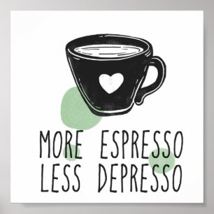 Poster Art moderne imprimé espresso