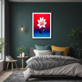 Poster Art moderne minimaliste des fleurs