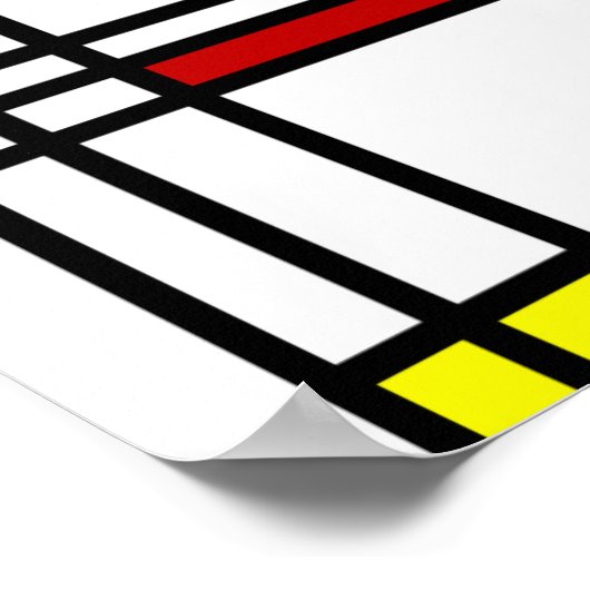 Poster Art Moderne Mondrian (Coin)