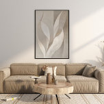 Poster Art Moderne Neutre Feuille esthétique mur<br><div class="desc">Cet Art Moderne Neutre Feuille esthétique murale est un choix idéal pour un intérieur neutre ou bohème. Trouvez les pièces correspondantes dans notre magasin pour créer votre mur de galerie.</div>