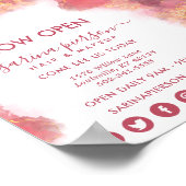 Poster Art Moderne Rose Et Or Liquide Encre Business (Coin)