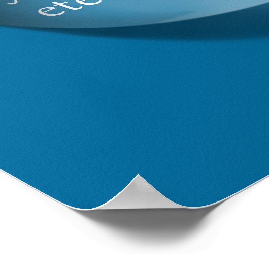 Poster Art moderne You & Me Waterdrop Blue (Coin)