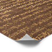 Poster Art Motif antique d'or (Coin)