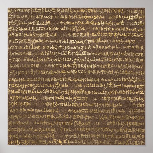 Poster Art Motif antique d'or (Devant)