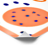 Poster Art Motif de style orange (Coin)