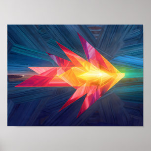 Poster Art Motivationnel Dynamique : Voie à Suivre