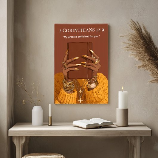 Poster Art mur chrétien | Écriture biblique