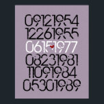 Poster Art Mur Drôle - Style Distressed - 3 Enfants<br><div class="desc">— Affichez les dates spéciales de votre famille avec ce design unique d'art mural qui comprend un design numérique personnalisé entièrement customise, notamment : Date de naissance du conjoint no 1 - Date de naissance du conjoint no 2 - Date de naissance du Mariage - Date de naissance de l'enfant...</div>