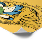 Poster art musical japonais décoratif cool geisha (Coin)