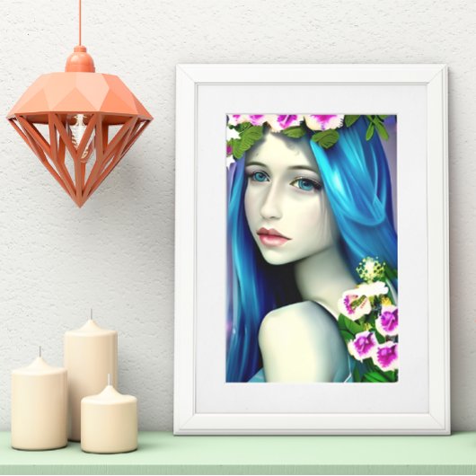 Poster Art mystique | Belle Fée Bleue