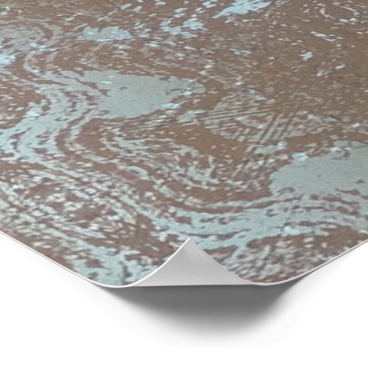 Poster Art naturel Pierre & Sable (Coin)