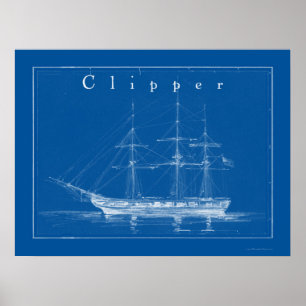 Poster Art nautique d'affiche de bateau de tondeuse