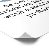 Poster Art nautique Ville de boisson avec un problème de  (Coin)