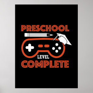 Poster Art Niveau préscolaire achevé