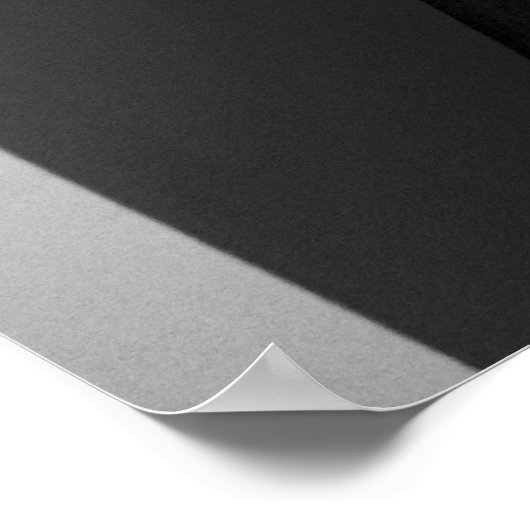 Poster Art noir et blanc - Une invitation (Coin)