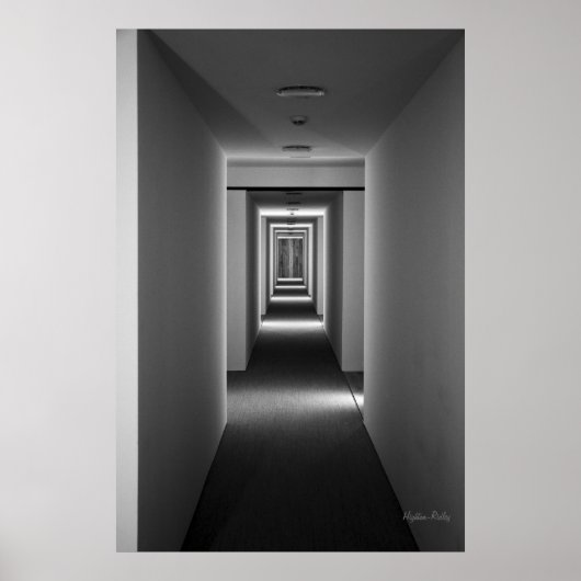 Poster Art noir et blanc - Une invitation (Devant)