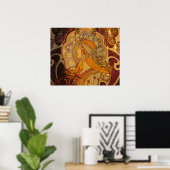 Poster Art Nouveau (Bureau à domicile)