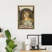 Poster Art Nouveau (Bureau à domicile)