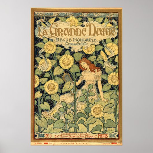 Poster Art nouveau 1893 Couverture par Eugène Grasset (Devant)