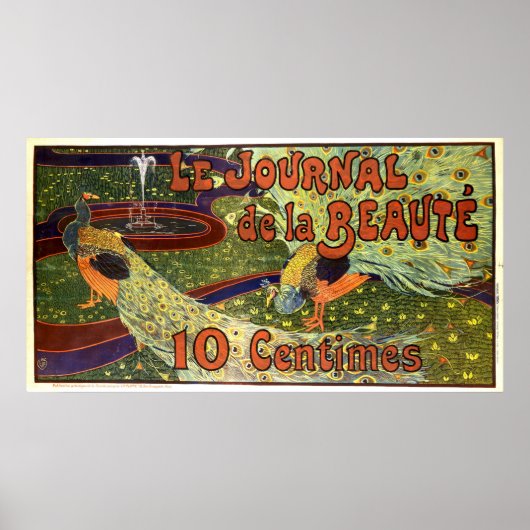 Poster Art Nouveau 1897 Journal et Louis Rhead (Devant)