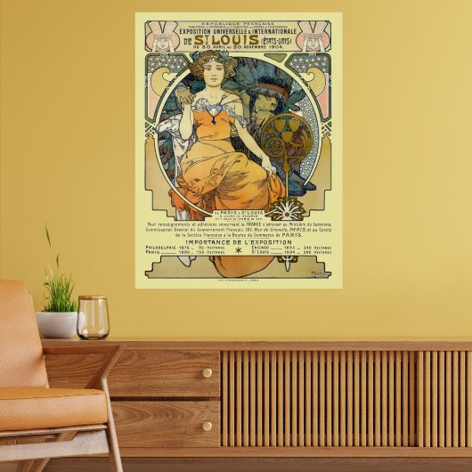 Poster Art Nouveau 1904 World's Fair St. Louis by Mucha (Salon 2)