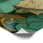 Poster Art Nouveau Chat (Coin)