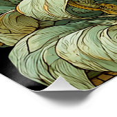 Poster Art Nouveau Chat (Coin)