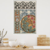 Poster Art nouveau Cyclamen floral Eugene Grasset elegant (Cuisine)