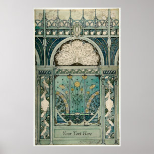 Poster Art nouveau Design par Émile Hutré c1896