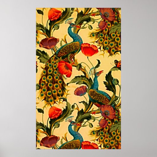 Poster Art Nouveau Elégance : Sidewall, The Peacock, 1896 (Devant)