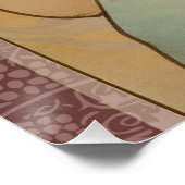 Poster Art Nouveau Femme Mucha Belle (Coin)