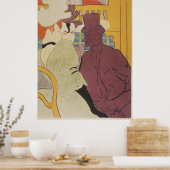 Poster Art Nouveau Flirt par Toulouse-Lautrec (Cuisine)