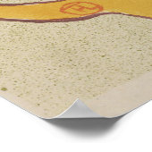 Poster Art Nouveau Flirt par Toulouse-Lautrec (Coin)