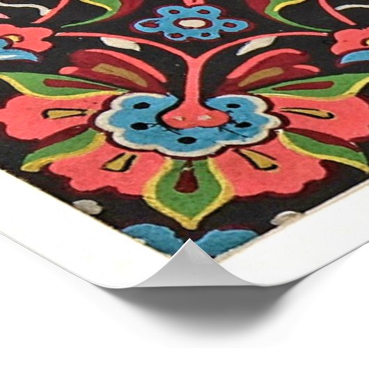 Poster Art nouveau floral Christopher (Coin)